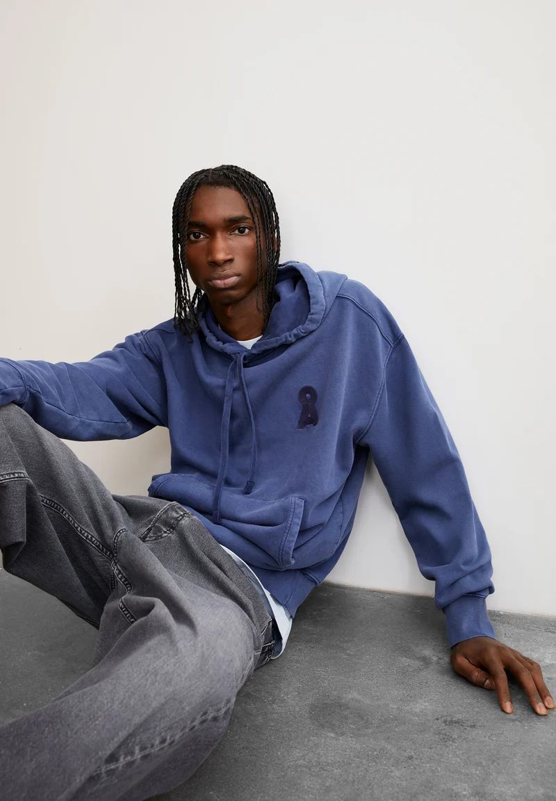 ICONIC Å KIRAAN GMT DYE SWEATHOODIE | blue noon washed