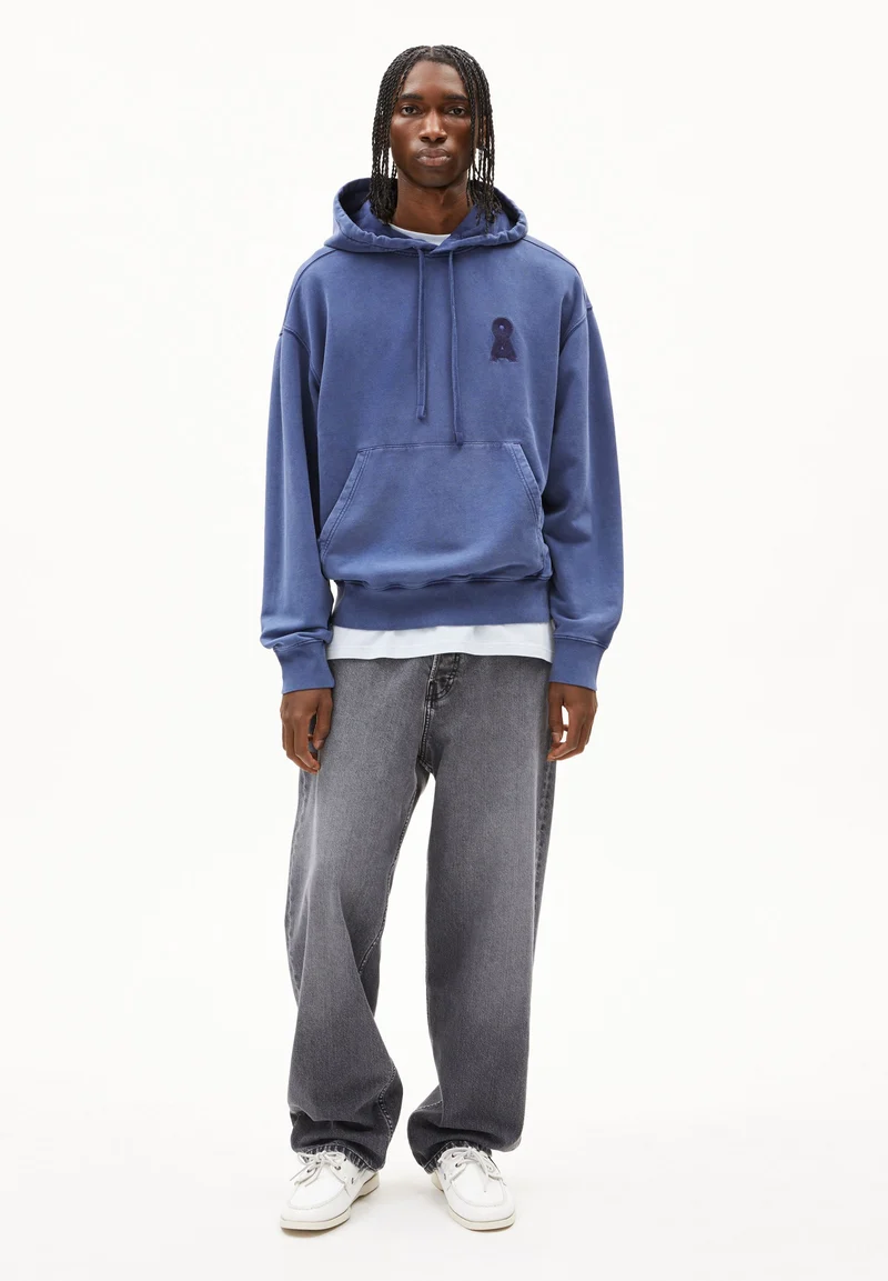 ICONIC Å KIRAAN GMT DYE SWEATHOODIE | blue noon washed