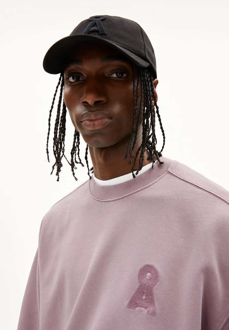 ICONIC Å EMAAL GMT DYE SWEATSHIRT | light grape washed