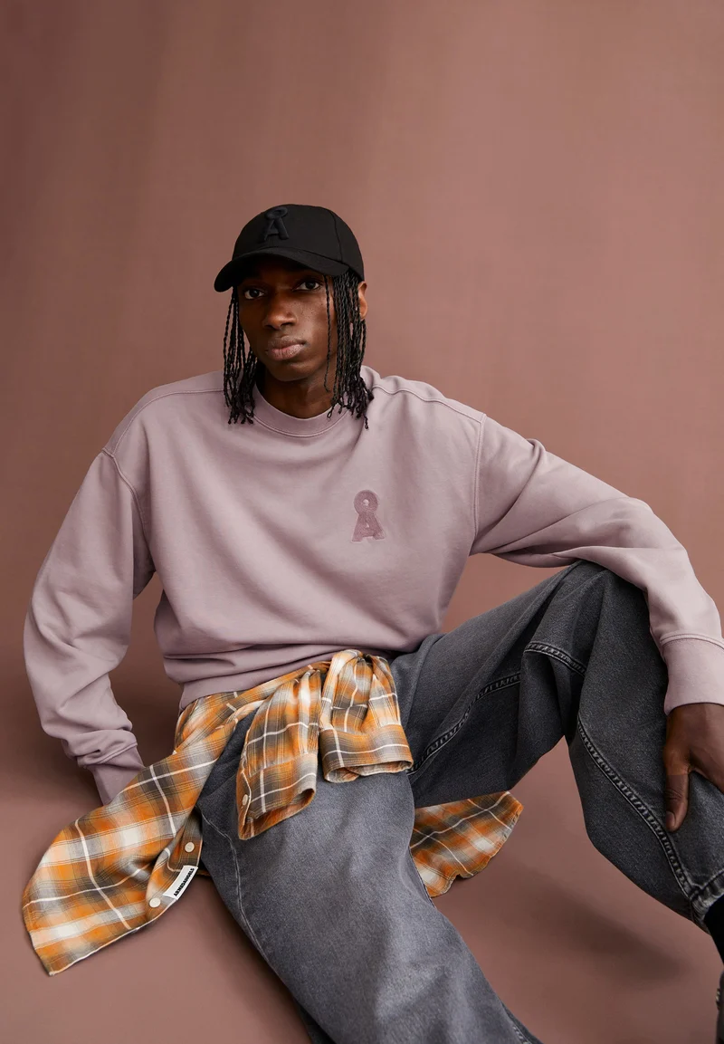 ICONIC Å EMAAL GMT DYE SWEATSHIRT | light grape washed