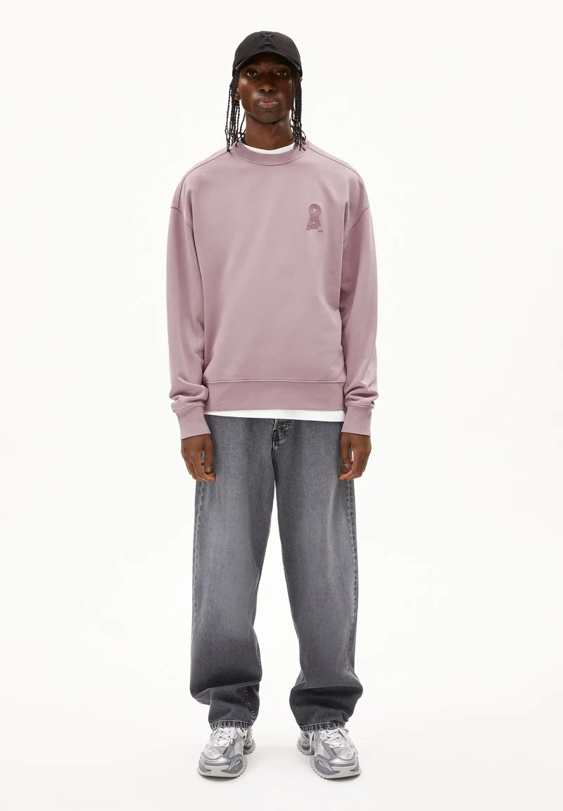 ICONIC Å EMAAL GMT DYE SWEATSHIRT | light grape washed