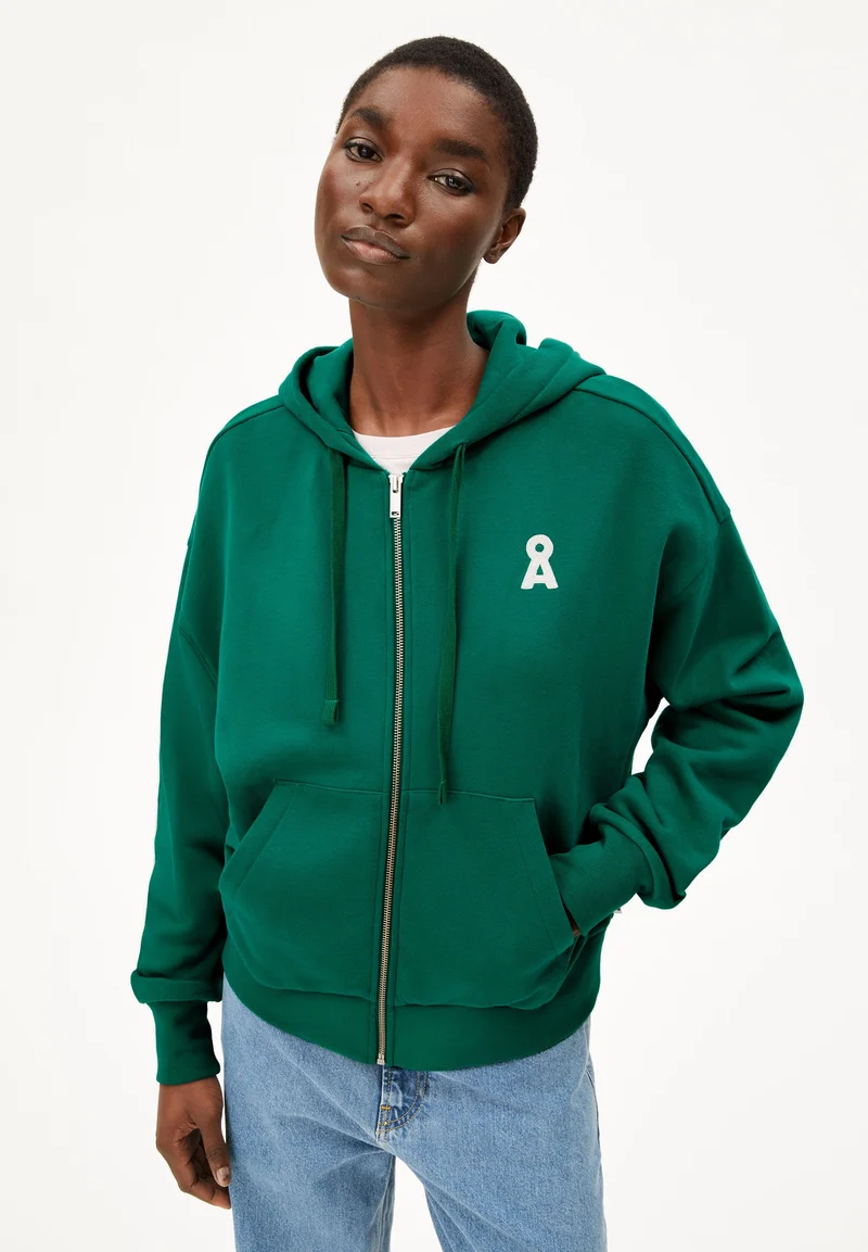 ICONIC Å RIXAMAA SWEATJACKE | emerald green