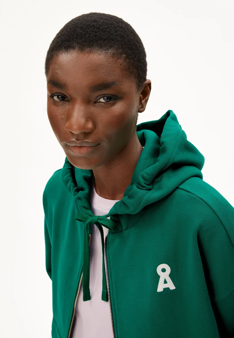 ICONIC Å RIXAMAA SWEATJACKE | emerald green