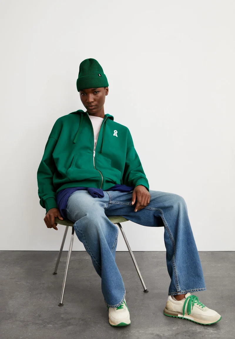 ICONIC Å RIXAMAA SWEATJACKE | emerald green