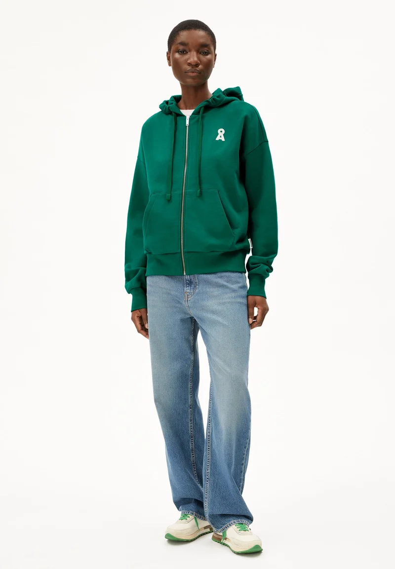 ICONIC Å RIXAMAA SWEATJACKE | emerald green