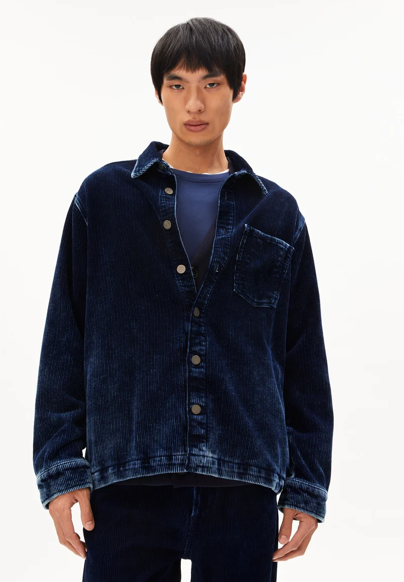 YUNAAI INDIGO CORDJACKE | indigo corduroy