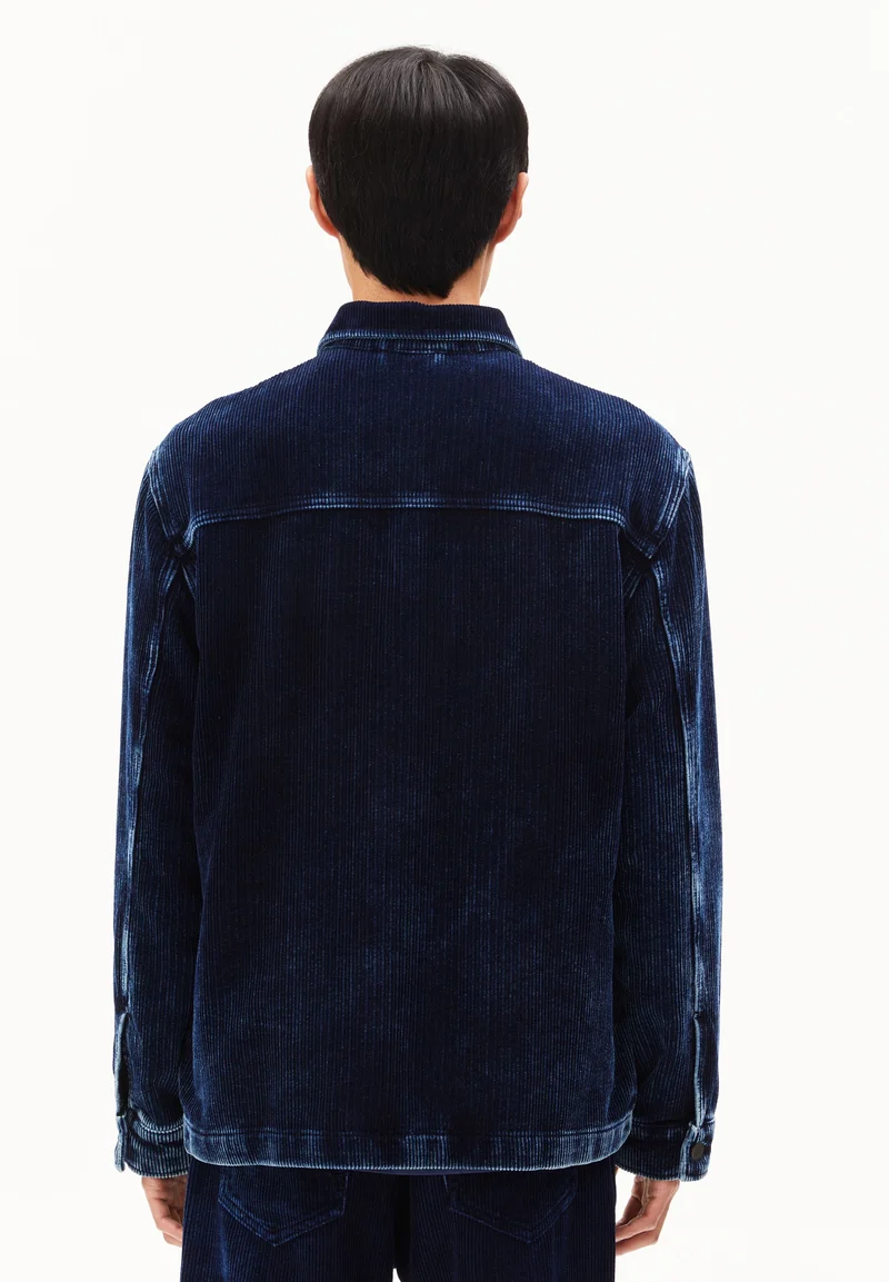 YUNAAI INDIGO CORDJACKE | indigo corduroy