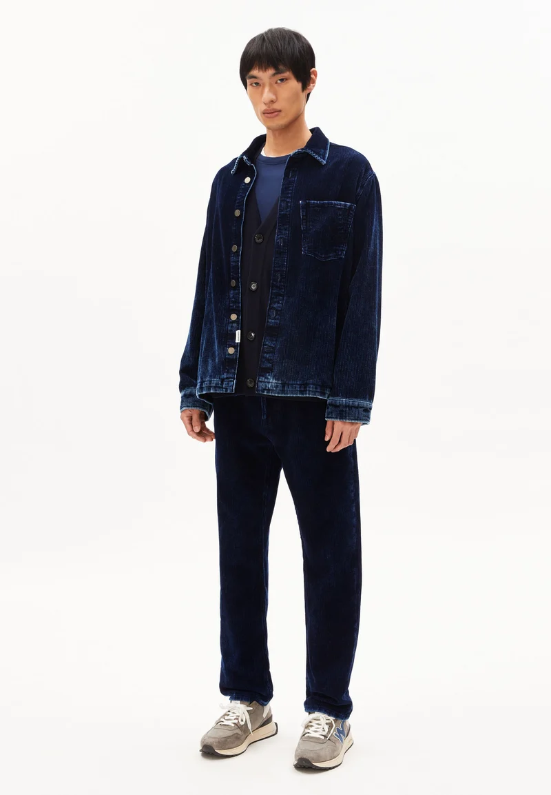 YUNAAI INDIGO CORDJACKE | indigo corduroy