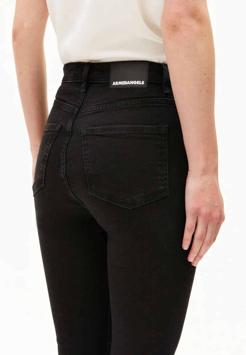 INGAA HIGH WAIST SKINNY JEANS | rinse black