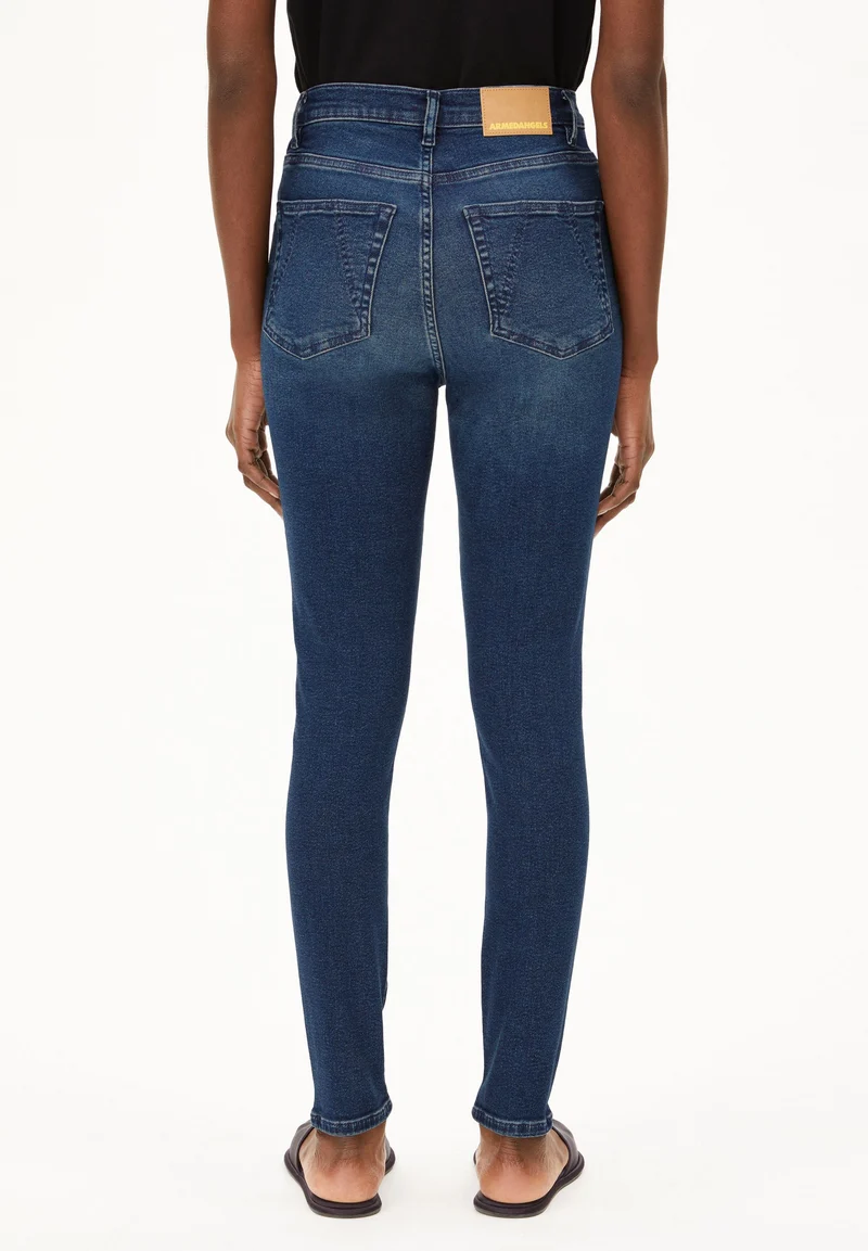 INGAA HIGH WAIST SKINNY JEANS | galaxy blue