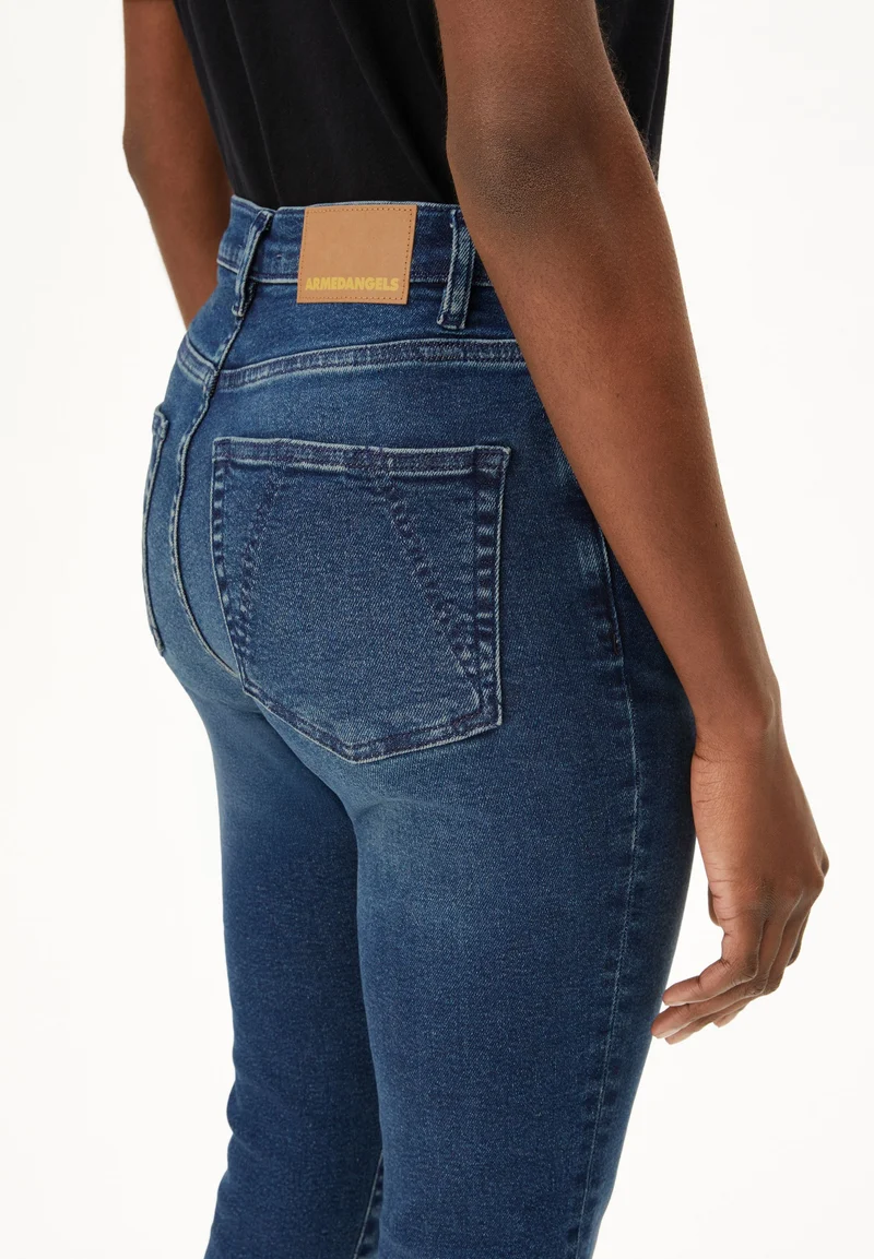 INGAA HIGH WAIST SKINNY JEANS | galaxy blue