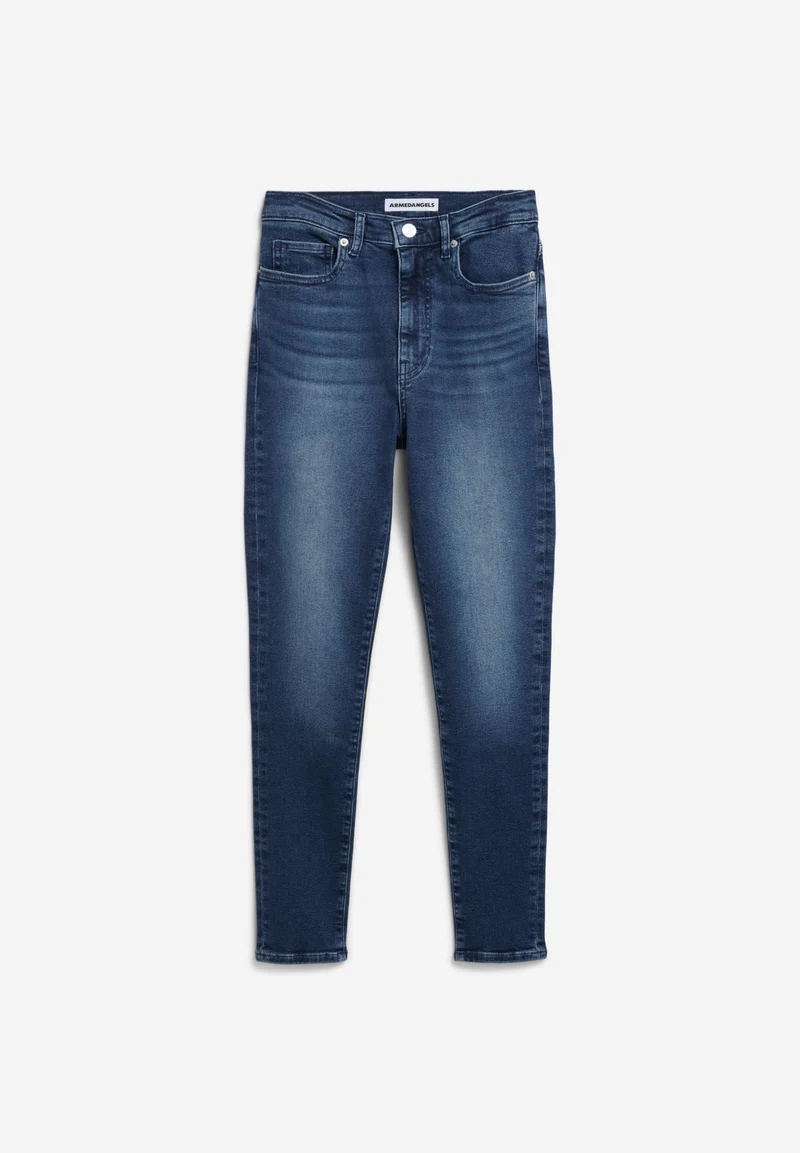 INGAA HIGH WAIST SKINNY JEANS | galaxy blue