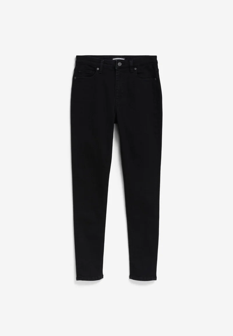 TILLAA MID WAIST SKINNY JEANS | rinse black
