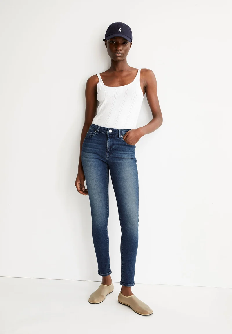 TILLAA MID WAIST SKINNY JEANS | galaxy blue
