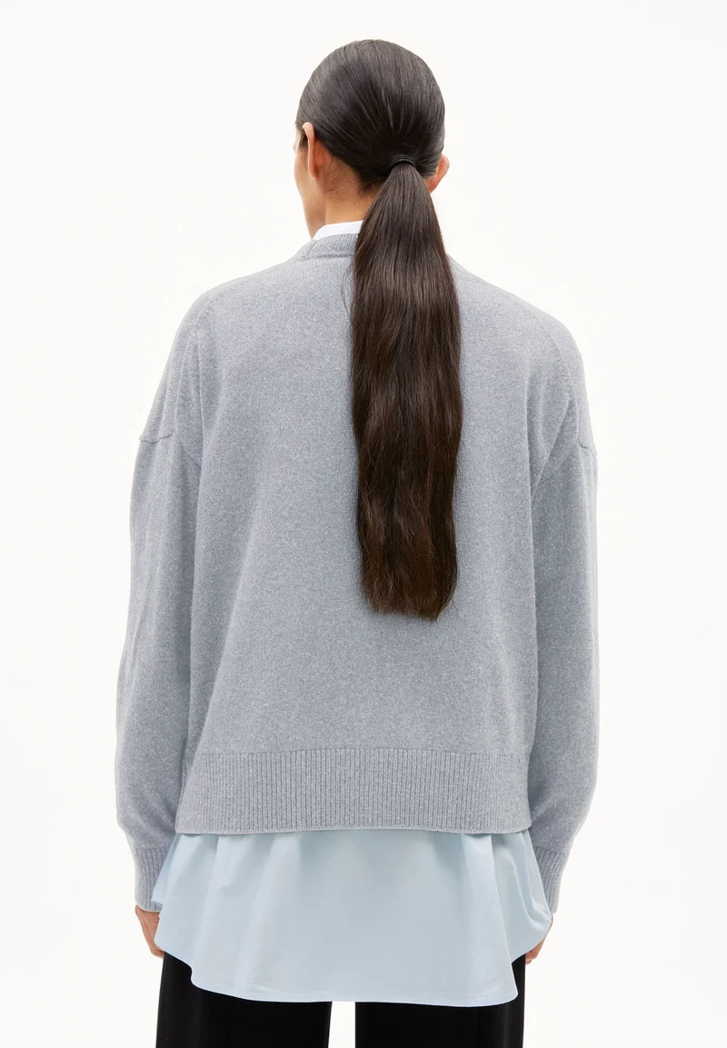 KAAJA STRICKJACKE | silver melange