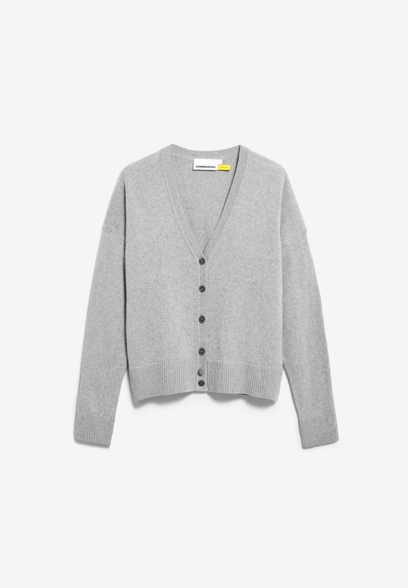 KAAJA STRICKJACKE | silver melange