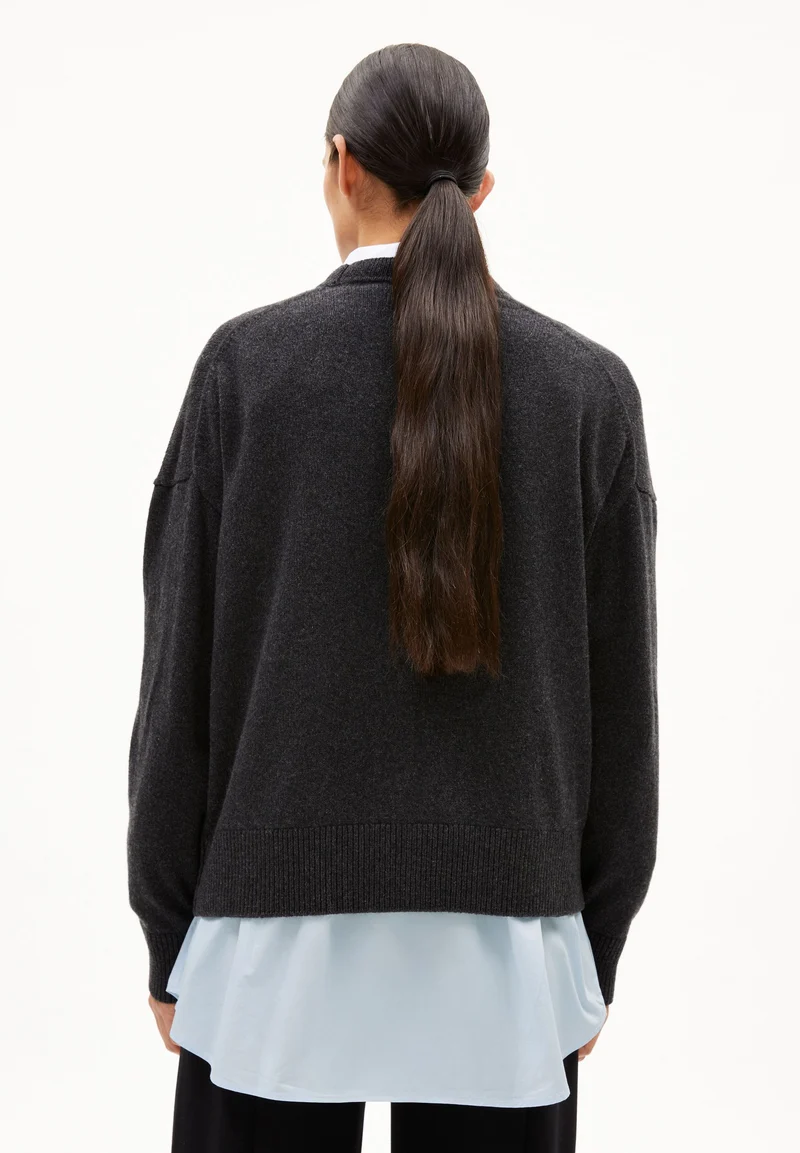 KAAJA STRICKJACKE | steel melange