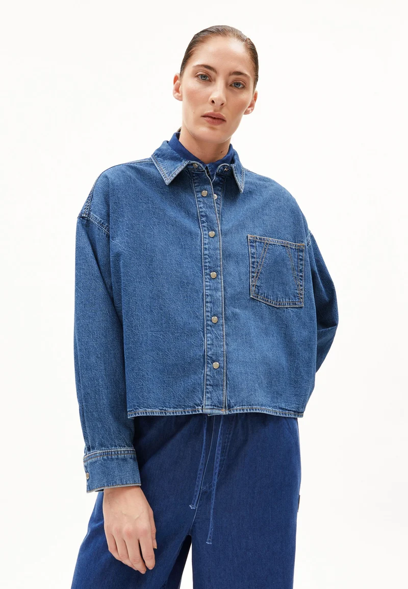 NALAANI JEANSBLUSE | sea foam