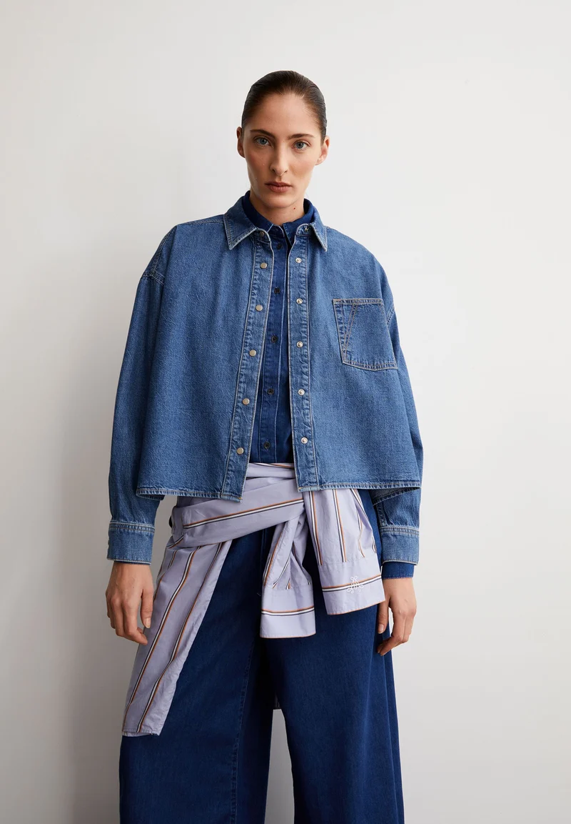 NALAANI JEANSBLUSE | sea foam