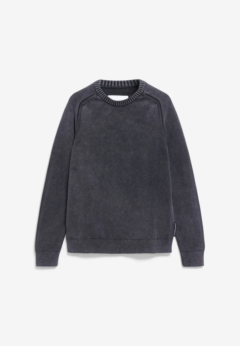 VAANJO GMT DYE STRICKPULLOVER | black