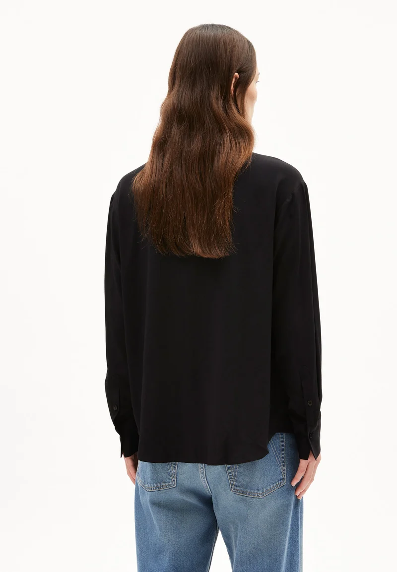 LARISAANA LANGARMBLUSE | black