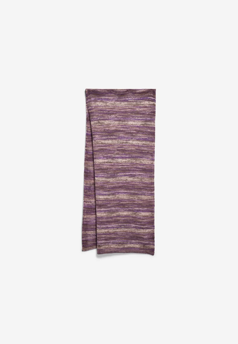 YUKINAA STAMPATO SCHAL | orchid-walnut creme
