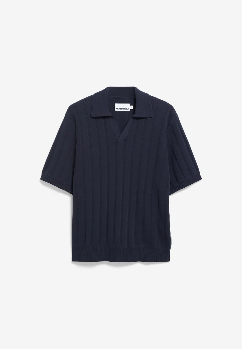AARVEN STRICKPOLOSHIRT | night sky