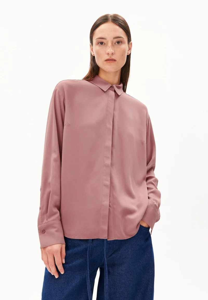 LARISAANA LANGARMBLUSE | light berry