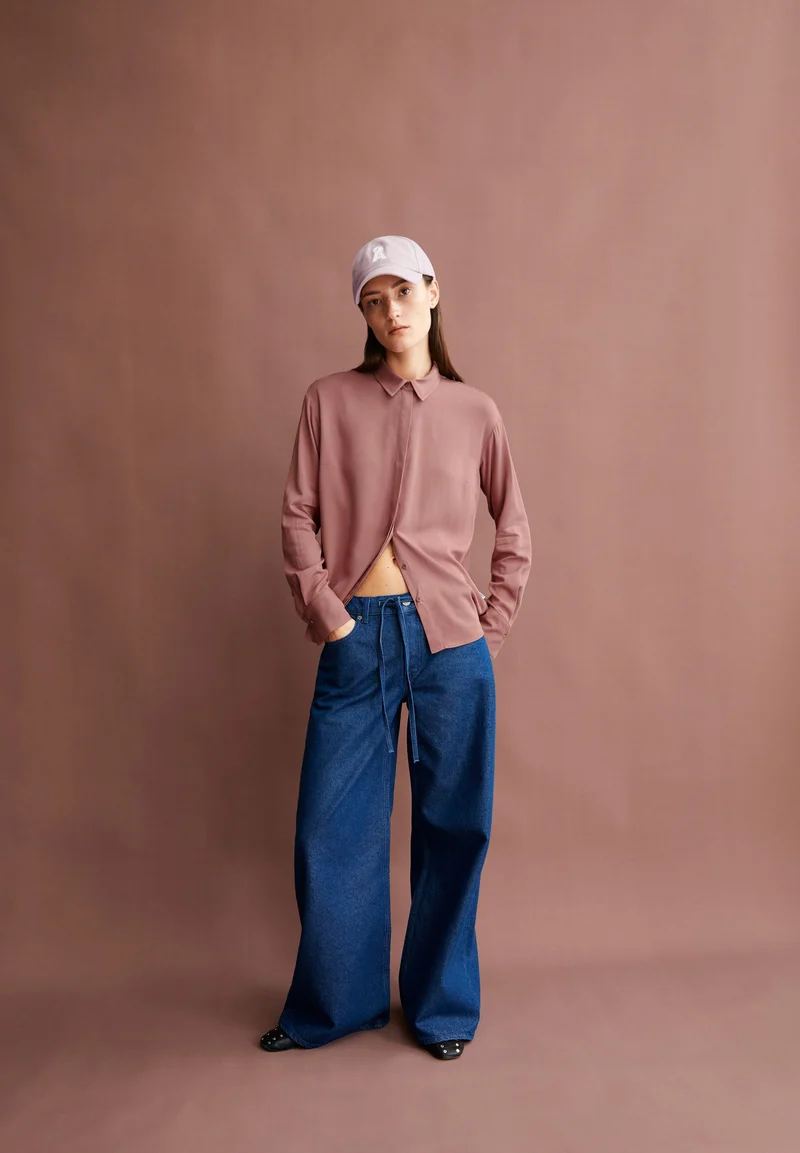 LARISAANA LANGARMBLUSE | light berry
