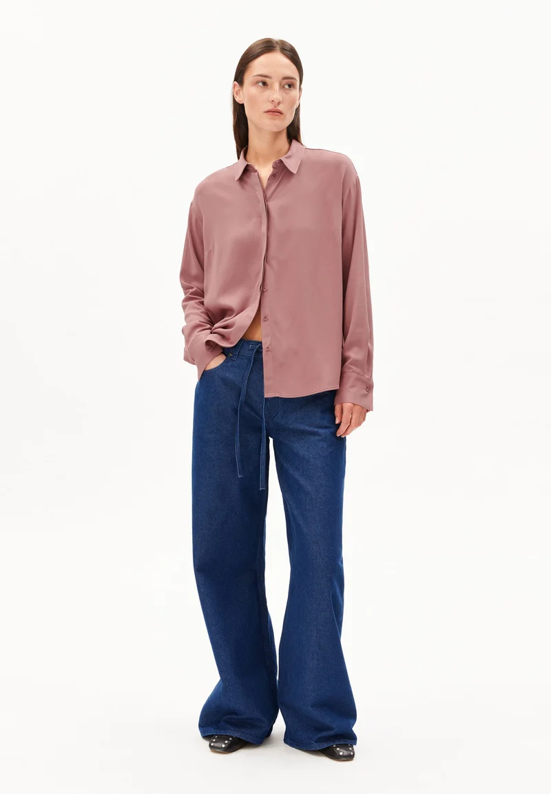 LARISAANA LANGARMBLUSE | light berry