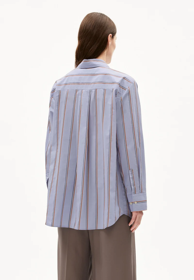 HALIAA STRIPED BLOUSE | heather