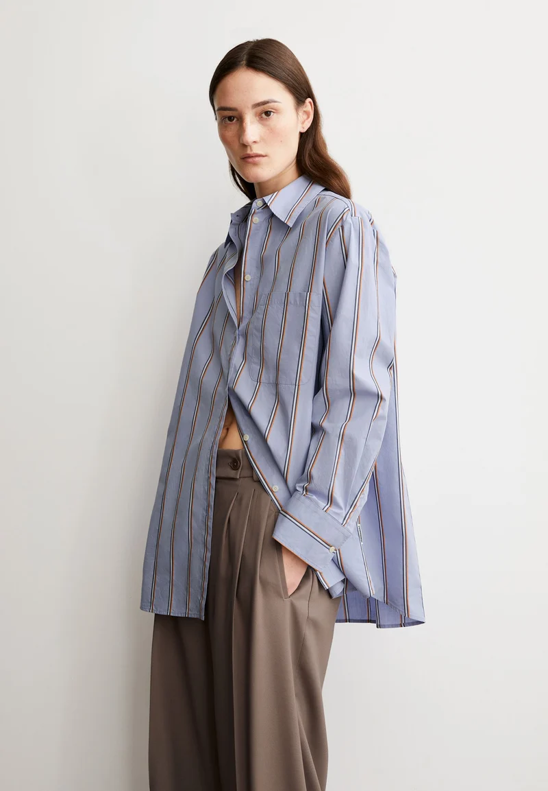 HALIAA STRIPED BLOUSE | heather
