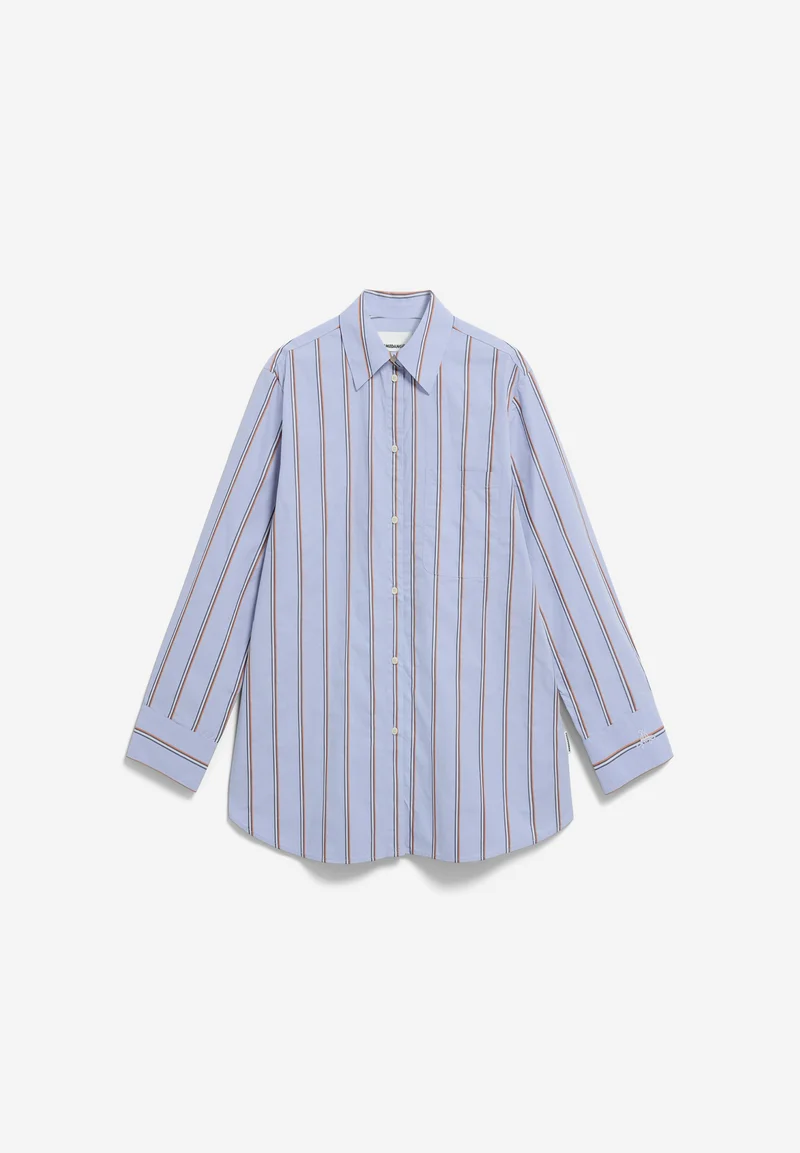 HALIAA STRIPED BLOUSE | heather