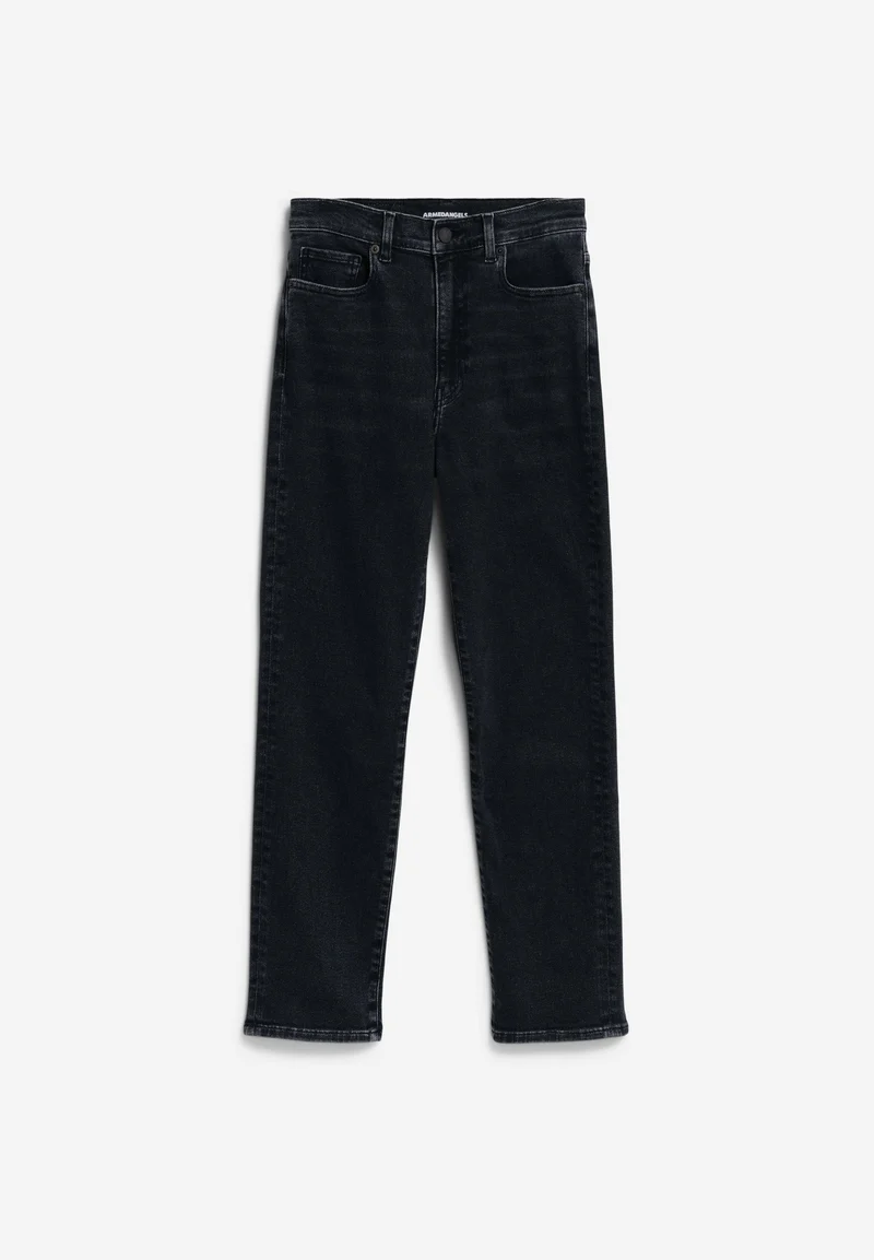 LEJAANI HIGH WAIST SLIM JEANS | blackish
