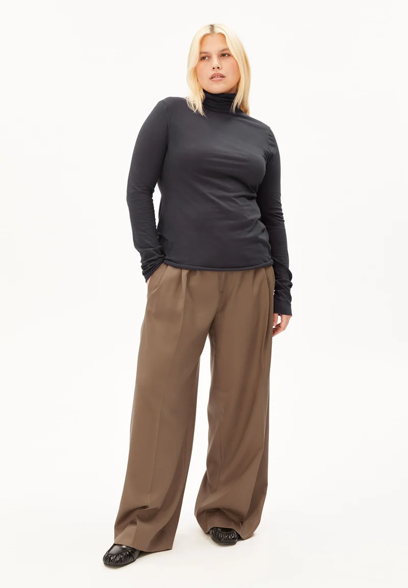 GRAZILIANAA SOFT LANGARMSHIRT | dark steel