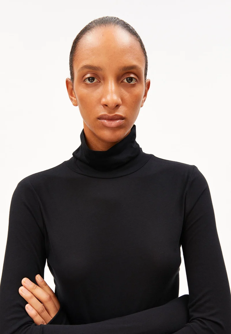 GRAZILIANAA SOFT LANGARMSHIRT | black