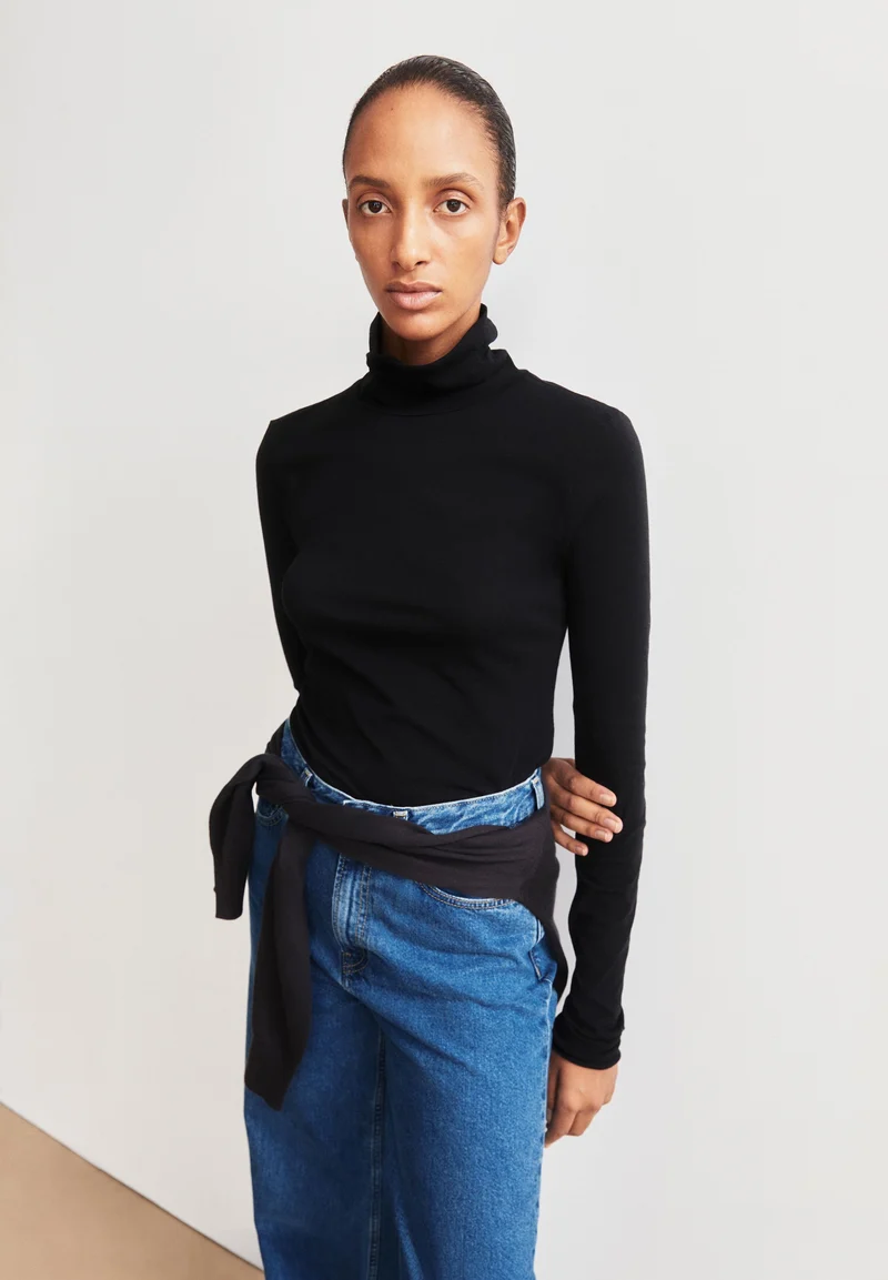 GRAZILIANAA SOFT LANGARMSHIRT | black