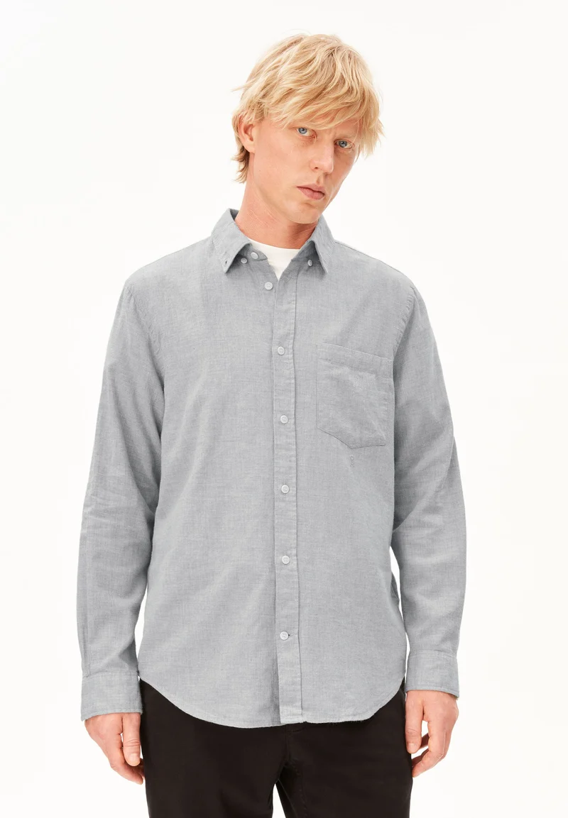 ARAAMO FLANELLHEMD | silver melange
