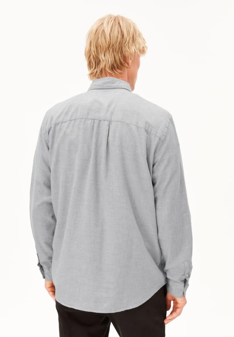 ARAAMO FLANELLHEMD | silver melange