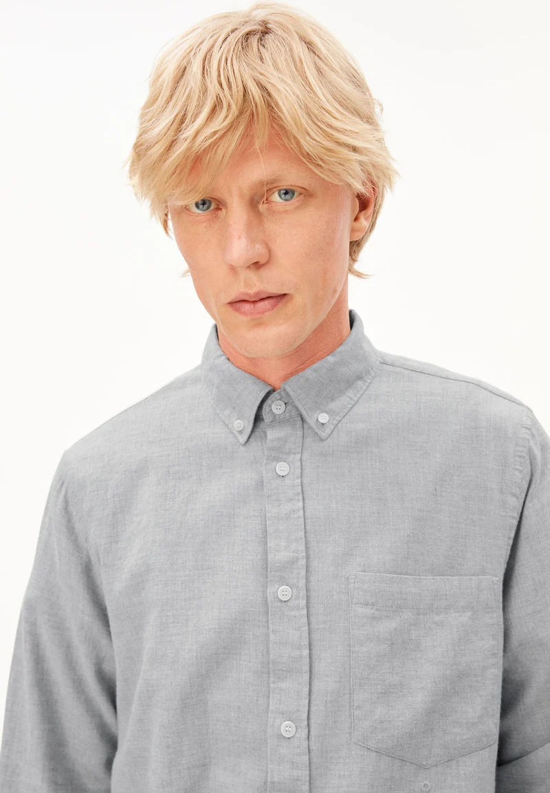 ARAAMO FLANELLHEMD | silver melange