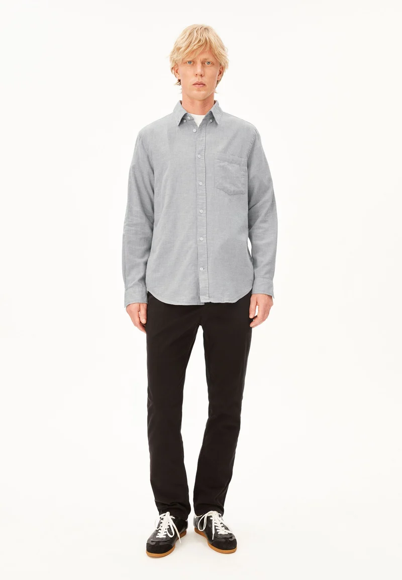 ARAAMO FLANELLHEMD | silver melange