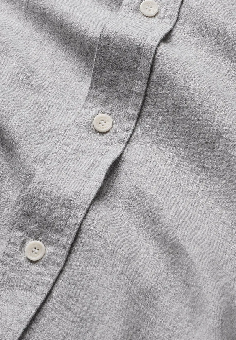 ARAAMO FLANELLHEMD | silver melange