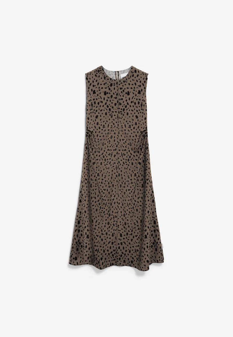 EMALANAA LEOPAA KLEID | dark camel