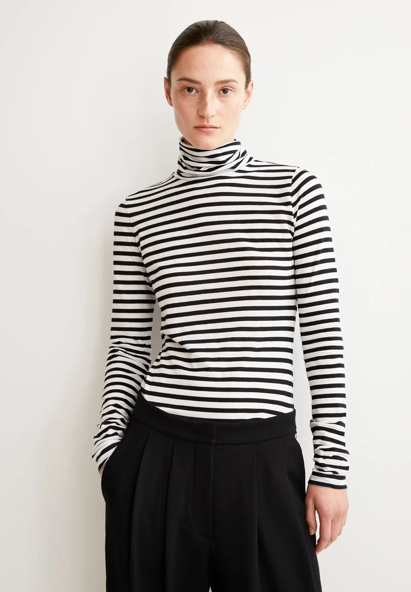 GRAZILIANAA GESTREIFTES LANGARMSHIRT | white-black