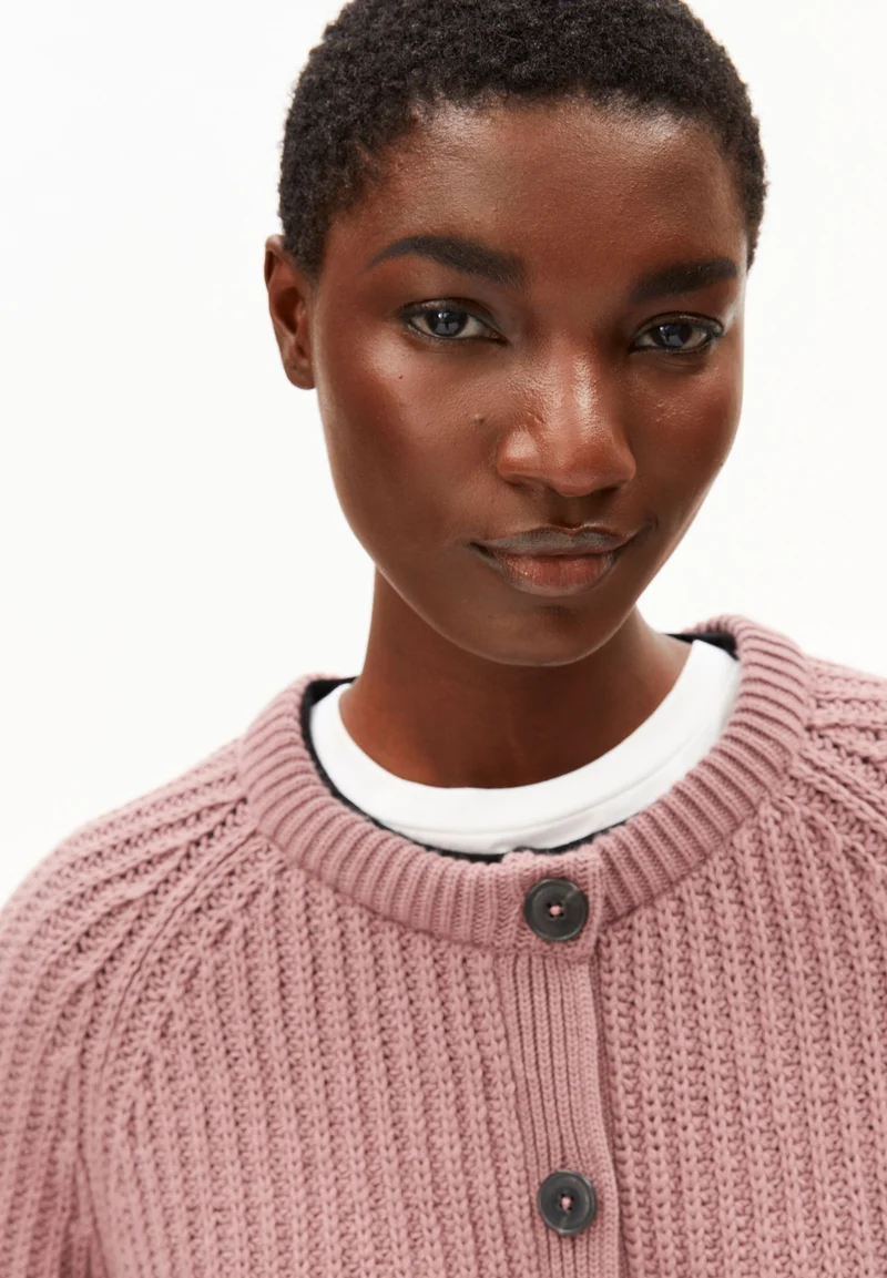 RIPP-STRICKJACKE | light berry