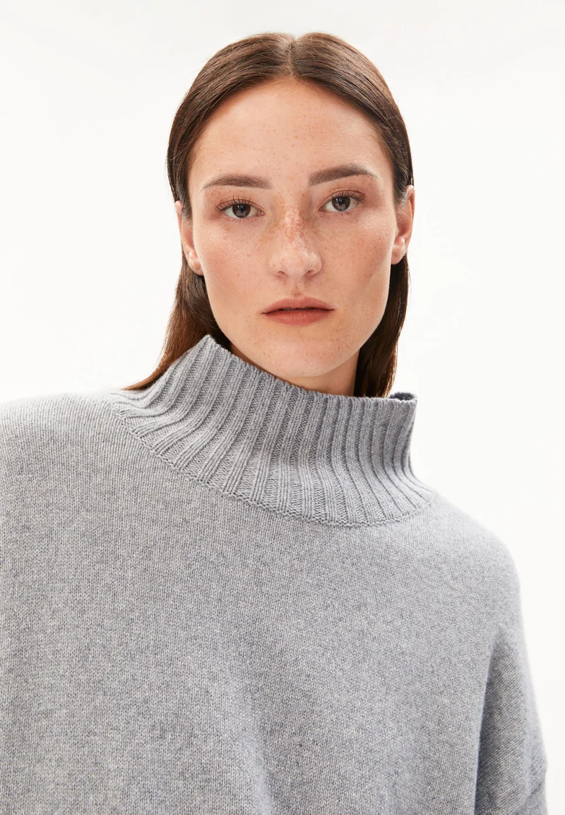 KAARLIN STRICKPULLOVER | silver melange