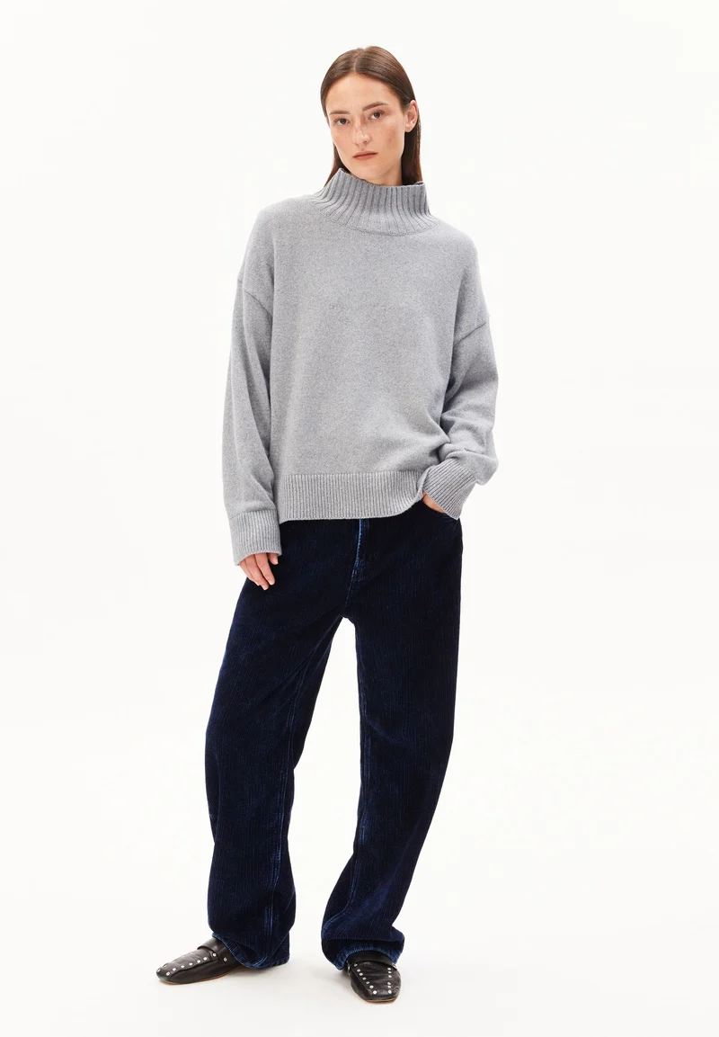 KAARLIN STRICKPULLOVER | silver melange