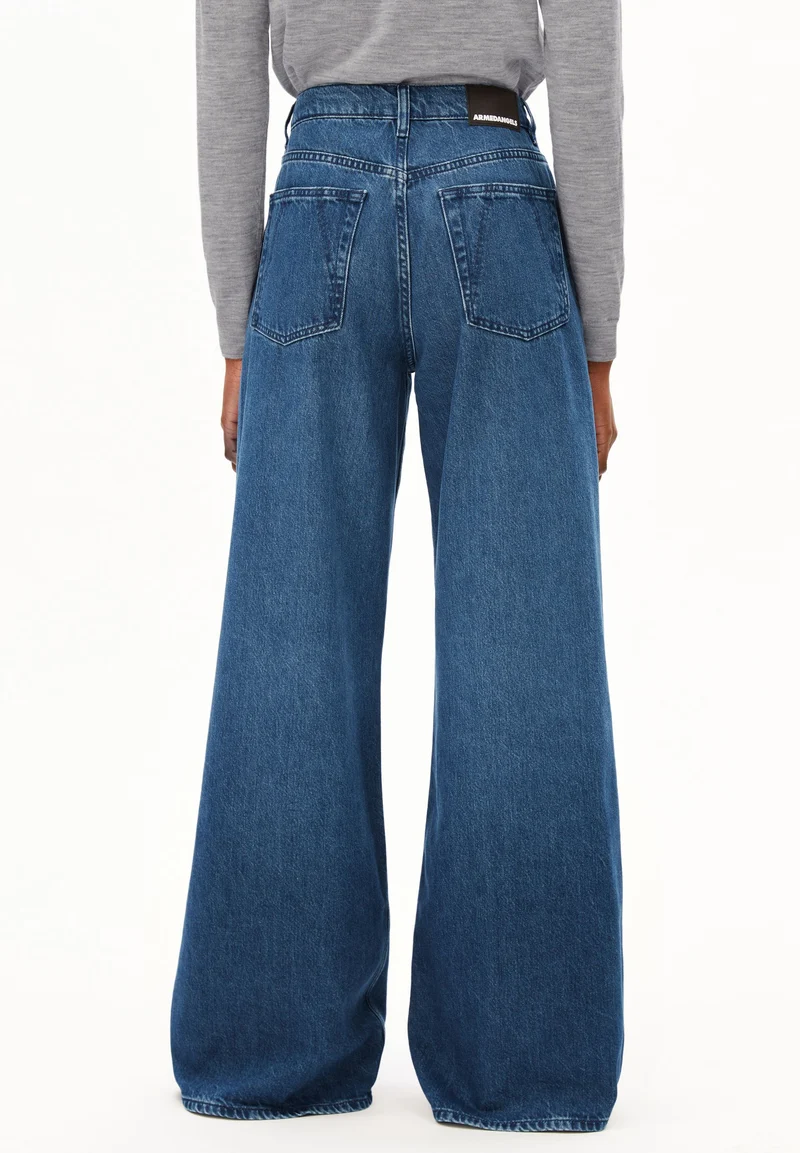 ASTRAEAAS MID WAIST WIDE JEANS | imperial