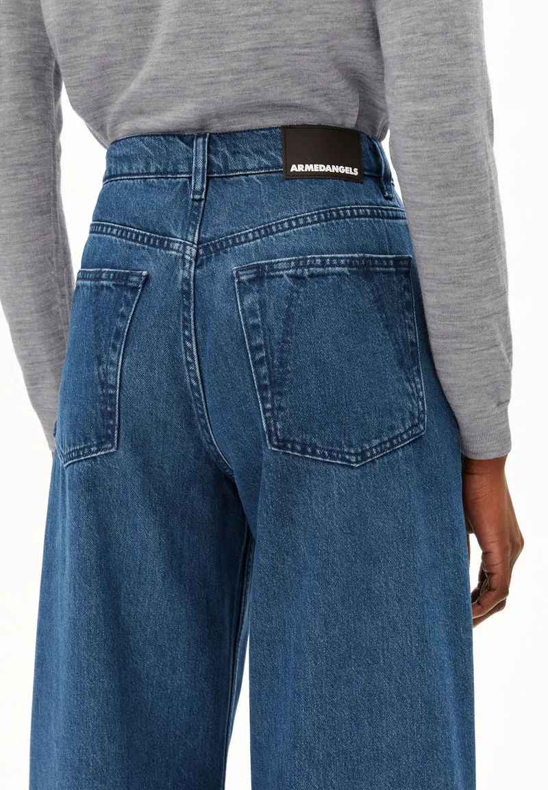 ASTRAEAAS MID WAIST WIDE JEANS | imperial