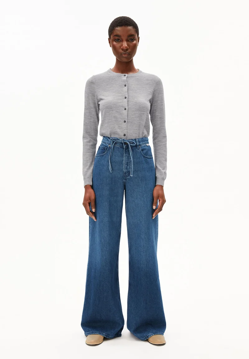 ASTRAEAAS MID WAIST WIDE JEANS | imperial